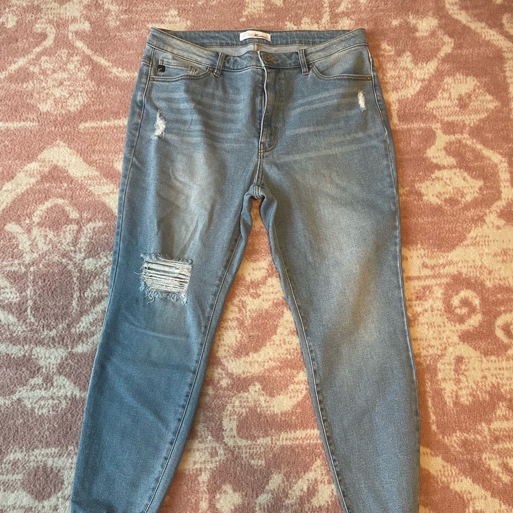 Blue Skinny Distressed KanCan Jeans